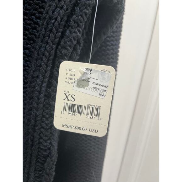 NWT Free People Bell Song Knit Pullover Sweater in Black Sz XS - Picture 5 of 10